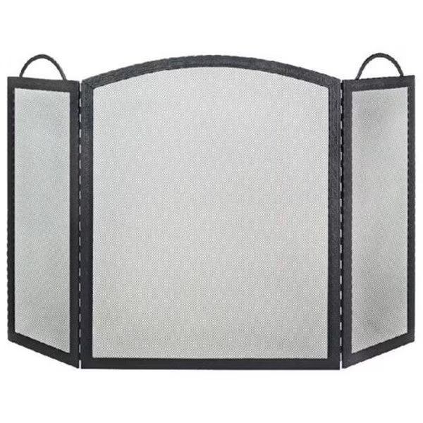 Dagan AHS103 3 Fold Arched Wrought Iron Screen; Black, Dagan, Mfr#: AHS103